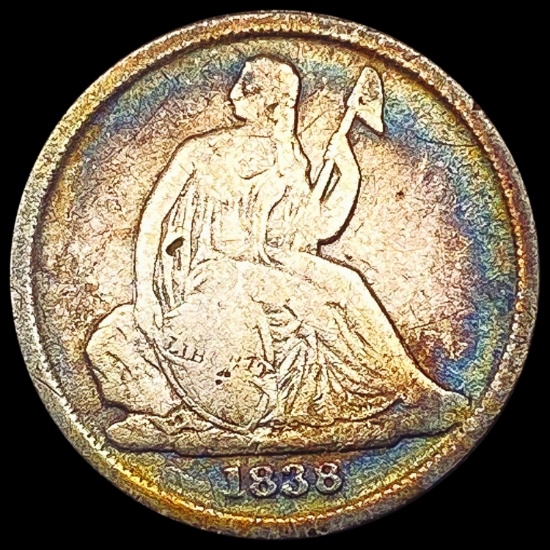 1838-O Seated Liberty Dime NICELY CIRCULATED