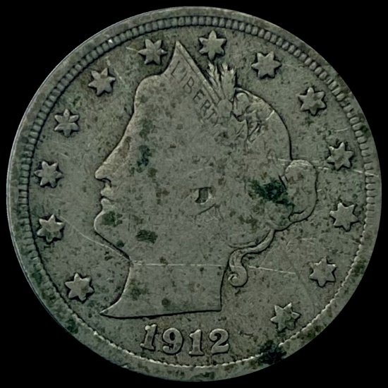 1912-S Liberty Victory Nickel LIGHTLY CIRCULATED
