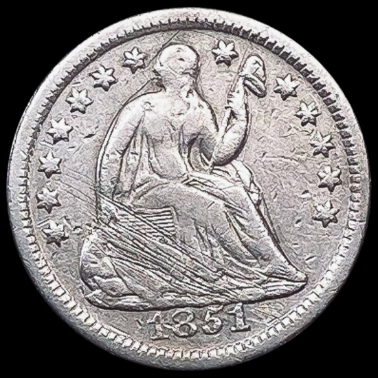 1851-O Seated Liberty Half Dime NEARLY UNCIRCULATE NEARLY UNCIRCULATED