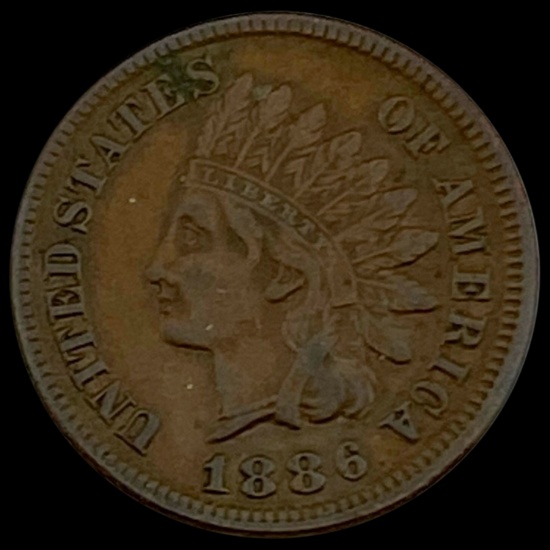1886 Indian Head Cent CLOSELY UNCIRCULATED CLOSELY UNCIRCULATED