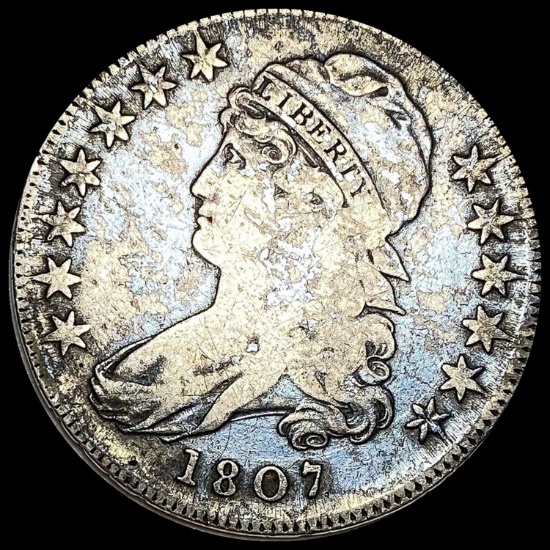 1807 Capped Bust Half Dollar NICELY CIRCULATED