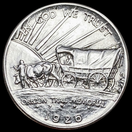 1926 Oregon Trail Half Dollar GEM BU