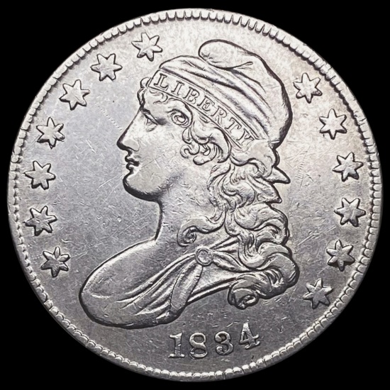 1834 Capped Bust Half Dollar CLOSELY UNCIRCULATED