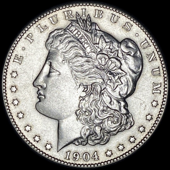 1904-S Silver Morgan Dollar CLOSELY UNCIRCULATED