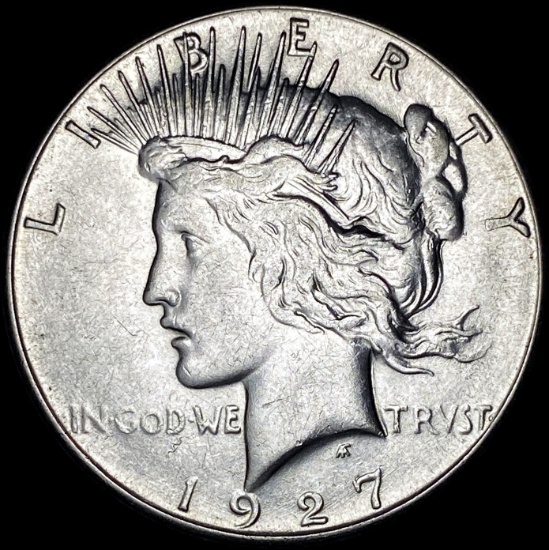1927-S Silver Peace Dollar CLOSELY UNCIRCULATED