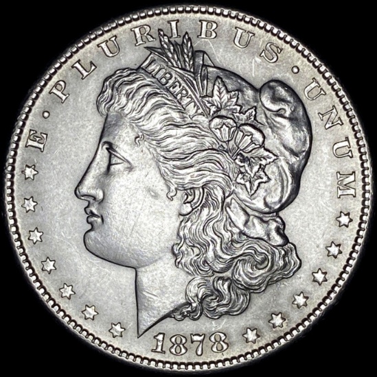 1878-S Silver Morgan Dollar CLOSELY UNCIRCULATED