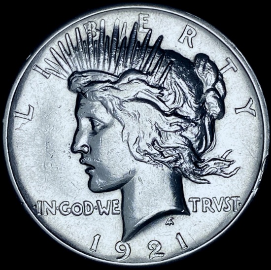 1921 Silver Peace Dollar CHOICE AU
