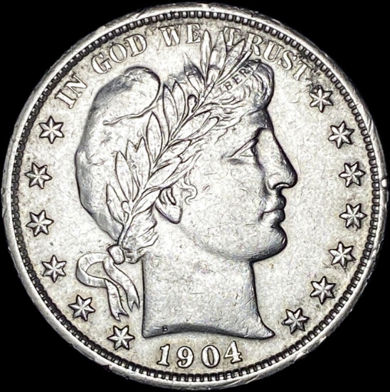 1904 Barber Half Dollar CLOSELY UNCIRCULATED