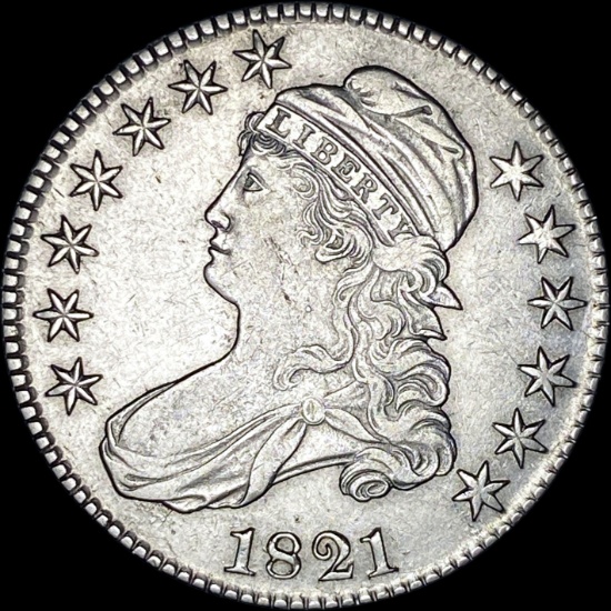 1821 Capped Bust Half Dollar CLOSELY UNCIRCULATED