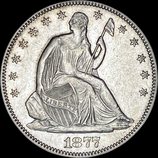 1877 Seated Liberty Half Dollar CLOSELY UNCIRCULATED