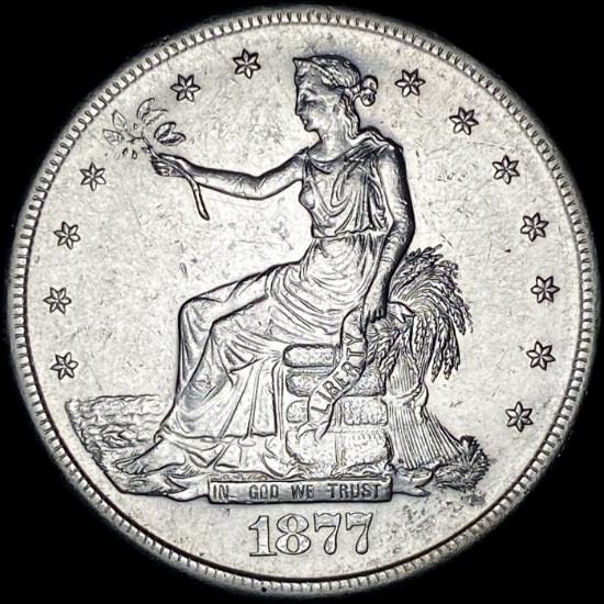 1877-S Silver Trade Dollar CLOSELY UNCIRCULATED