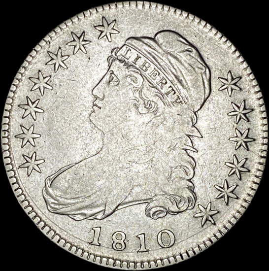 1810 Capped Bust Half Dollar LIGHTLY CIRCULATED