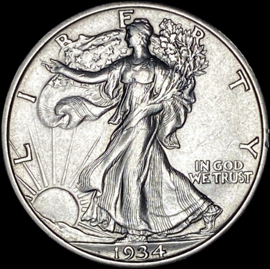 1934-S Silver Walking Liberty Half Dollar UNCIRCULATED