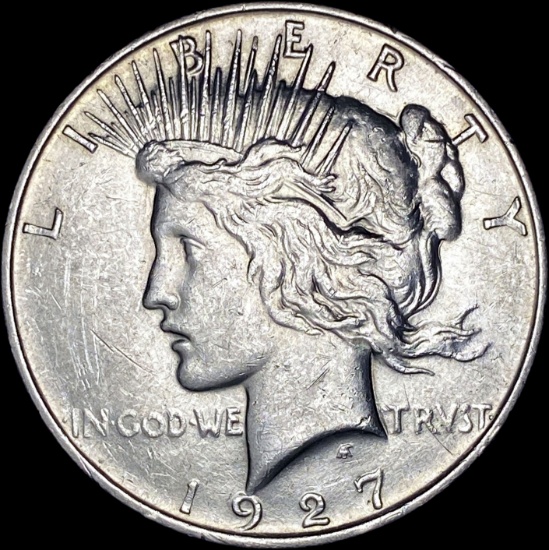 1927-S Silver Peace Dollar CLOSELY UNCIRCULATED