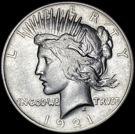 1921 Silver Peace Dollar CLOSELY UNCIRCULATED