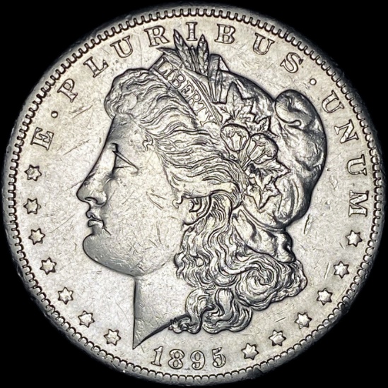 1895 Morgan Silver Dollar CLOSELY UNCIRCULATED