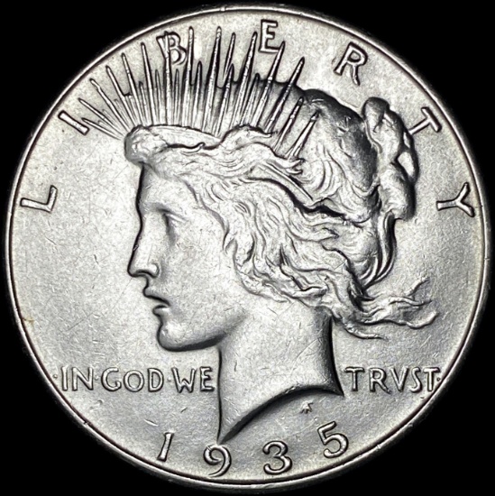 1935-S Silver Peace Dollar CLOSELY UNCIRCULATED