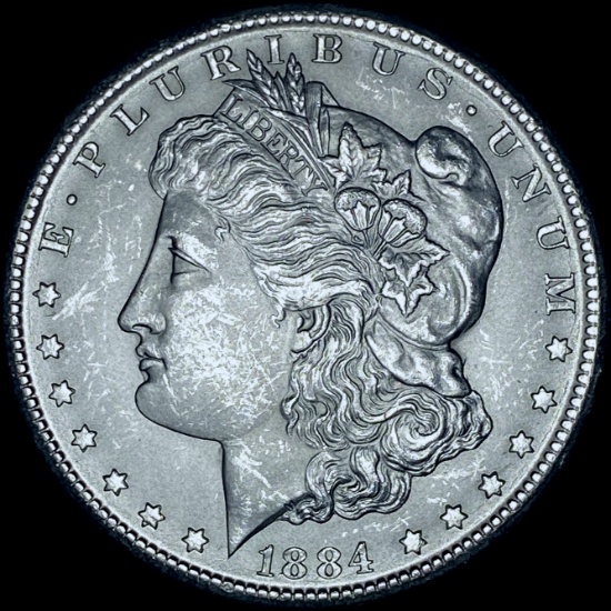 1884-CC Silver Morgan Dollar SUPERB GEM BU