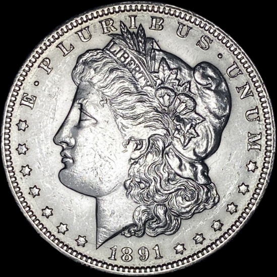 1891-O Silver Morgan Dollar NEARLY UNCIRCULATED