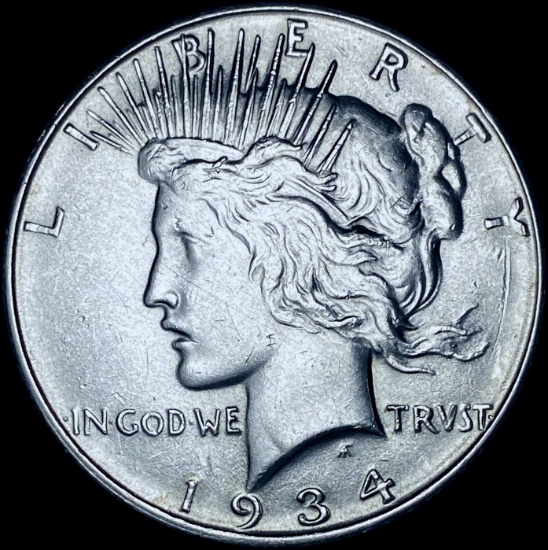 1934 Silver Peace Dollar CHOICE BU