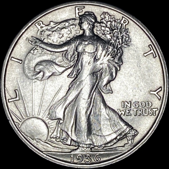 1936-S Silver Half Dollar Walking Liberty UNCIRCULATED