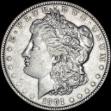 1901 Silver Morgan Dollar NEARLY UNCIRCULATED