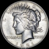 1921 Silver Peace Dollar CHOICE AU