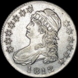 1812 Capped Bust Half Dollar CLOSELY UNCIRCULATED