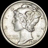 1920-S Silver Mercury Dime CLOSELY UNCIRCULATED