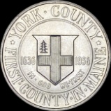 1936 Silver York County Commemorative Half Dollar UNCIRCULATED