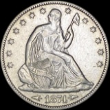1874 Arrows Seated Liberty Half Dollar CLOSELY UNCIRCULATED