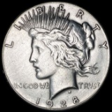 1928 Silver Peace Dollar CLOSELY UNCIRCULATED