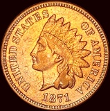 1871 Indian Head Cent CLOSELY UNCIRCULATED