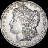 1886 Silver Morgan Dollar CLOSELY UNCIRCULATED