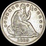 1839 Silver Half Dime No Drapery UNCIRCULATED