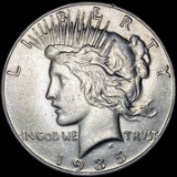 1935 Silver Peace Dollar CHOICE AU