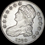 1830 Capped Bust Half Dollar LIGHTLY CIRCULATED