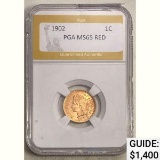 1902 1C Indian Head PGA MS65 RED