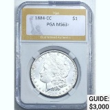 1884-CC Morgan Dollar PGA MS63+ SILVER