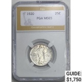 1920 Standing Liberty Quarter PGA MS65