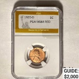 1920-D 1C Lincoln Wheat PGA MS64 RED