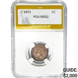 1871 Indian Head Cent PGA MS62