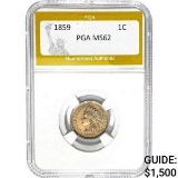 1859 Indian Head Cent PGA MS62