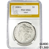 1898-S Morgan Dollar PGA MS62 Detail SILVER