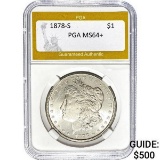 1878-S Morgan Dollar PGA MS64+ SILVER