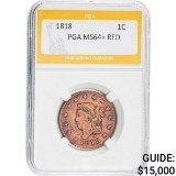 1818 LC Coronet Head PGA MS64+ RED