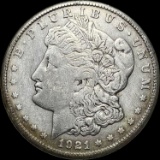 1921 Silver Morgan Dollar NEARLY UNCIRCULATED
