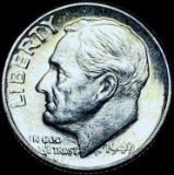 1949 Silver Roosevelt Dime GEM BU