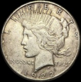 1922-S Silver Peace Dollar NEARLY UNCIRCULATED