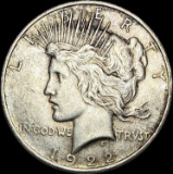 1922 Silver Peace Dollar NEARLY UNCIRCULATED